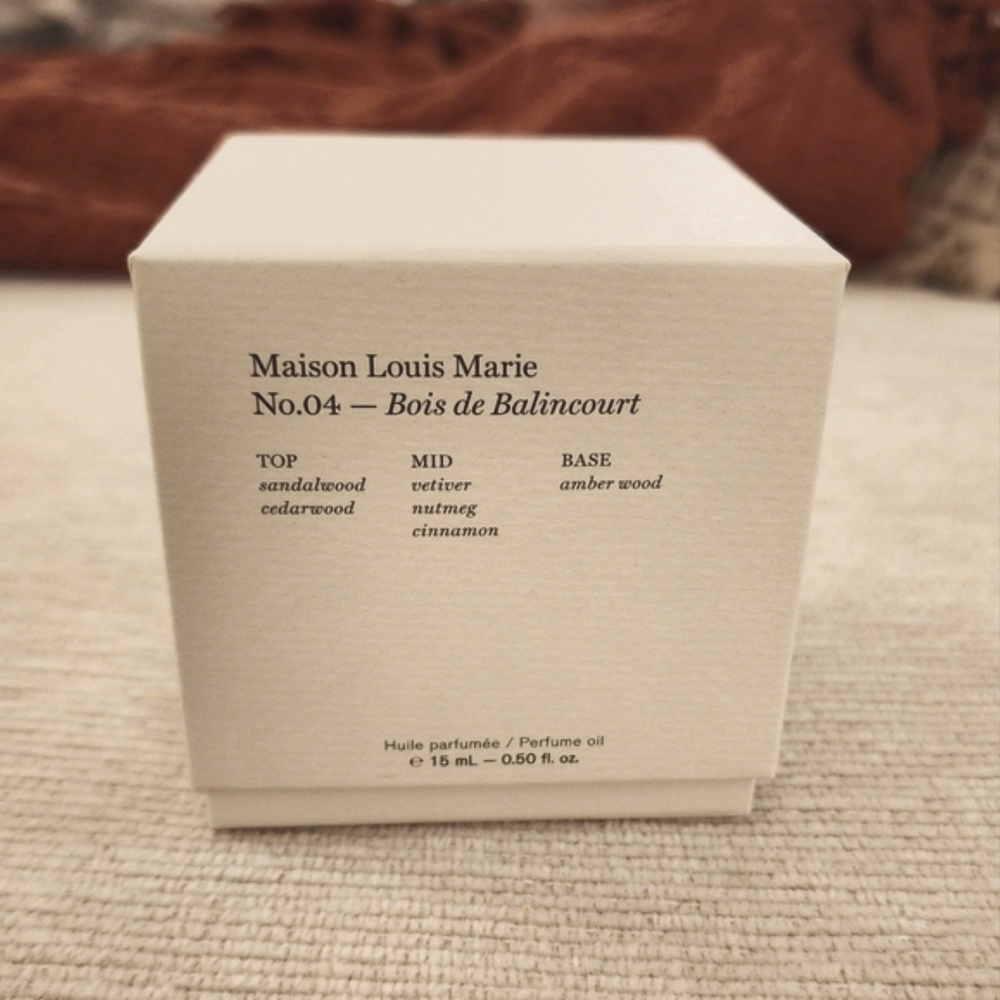 NEW Maison Louis Marie No.04 - Bois de Balincourt Perfume Oil
